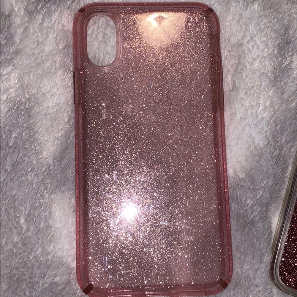 iPhone X speck glitter case